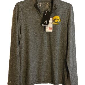 Antigua Gray Iowa Women’s Medium 1/4 Zip Pullover